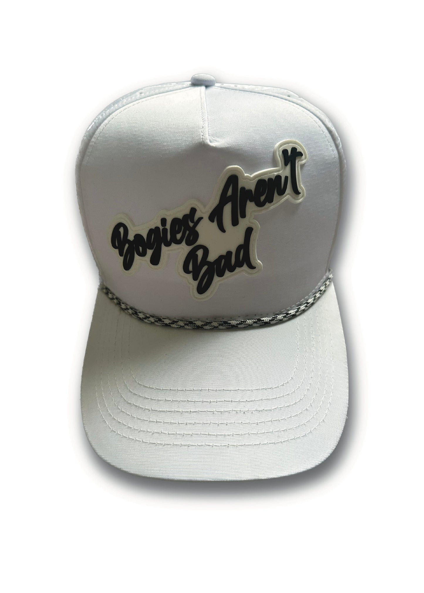 The "Bogie Blanc" Performance Golf Rope Hat - Snapback